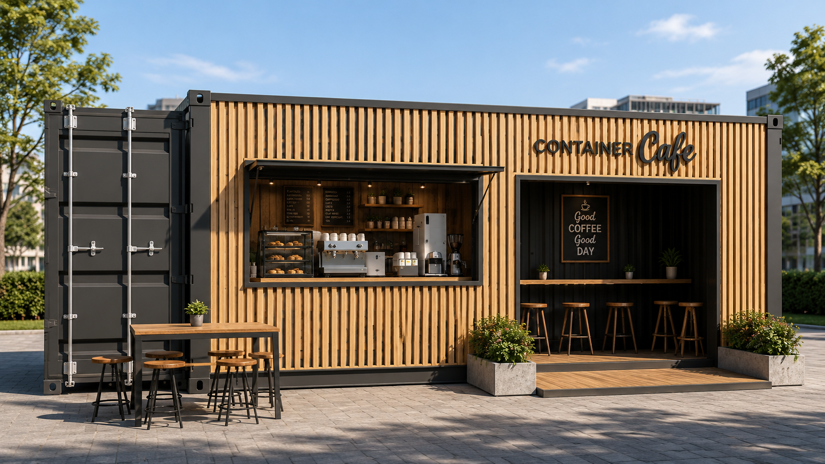 Prefab Container Cafe Shop